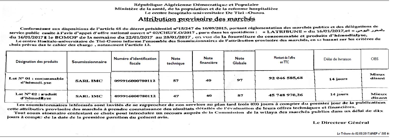 La Tribune