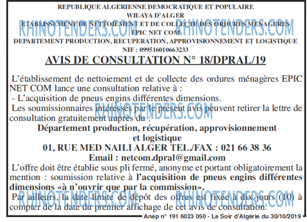LE SOIR D'ALGERIE