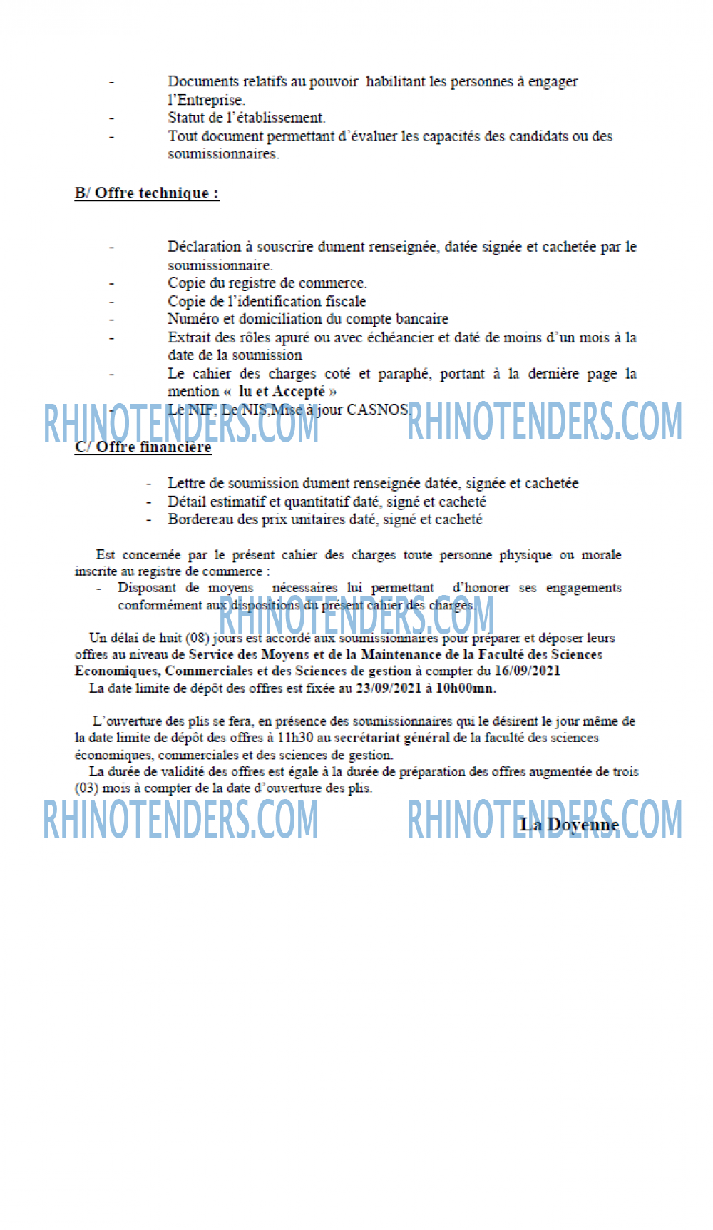 Rhinotenders
