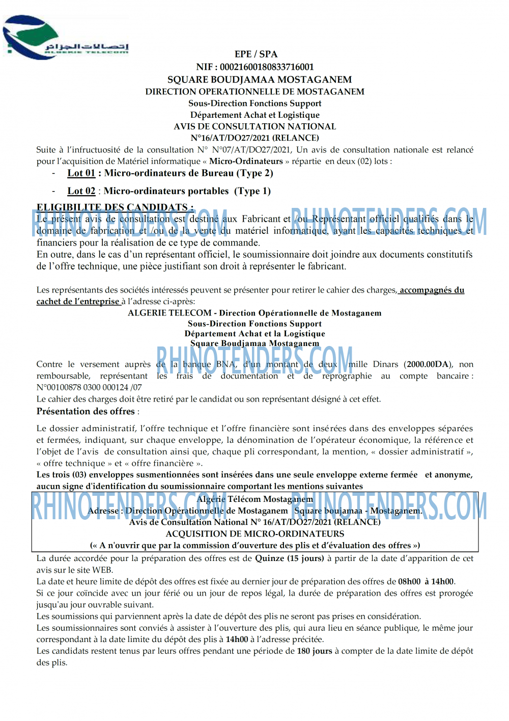 Algérie Télécom