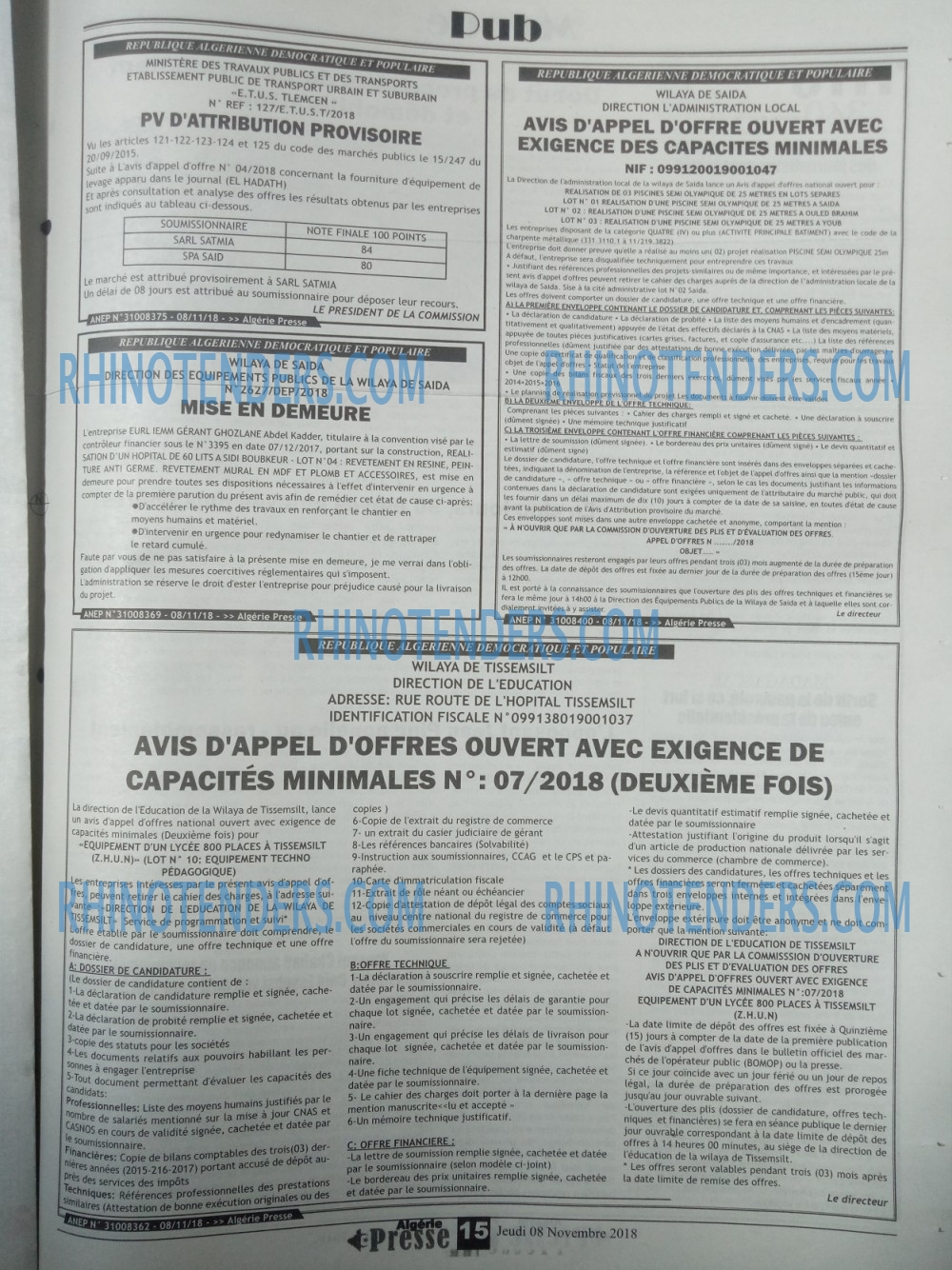 ALGERIE PRESSE