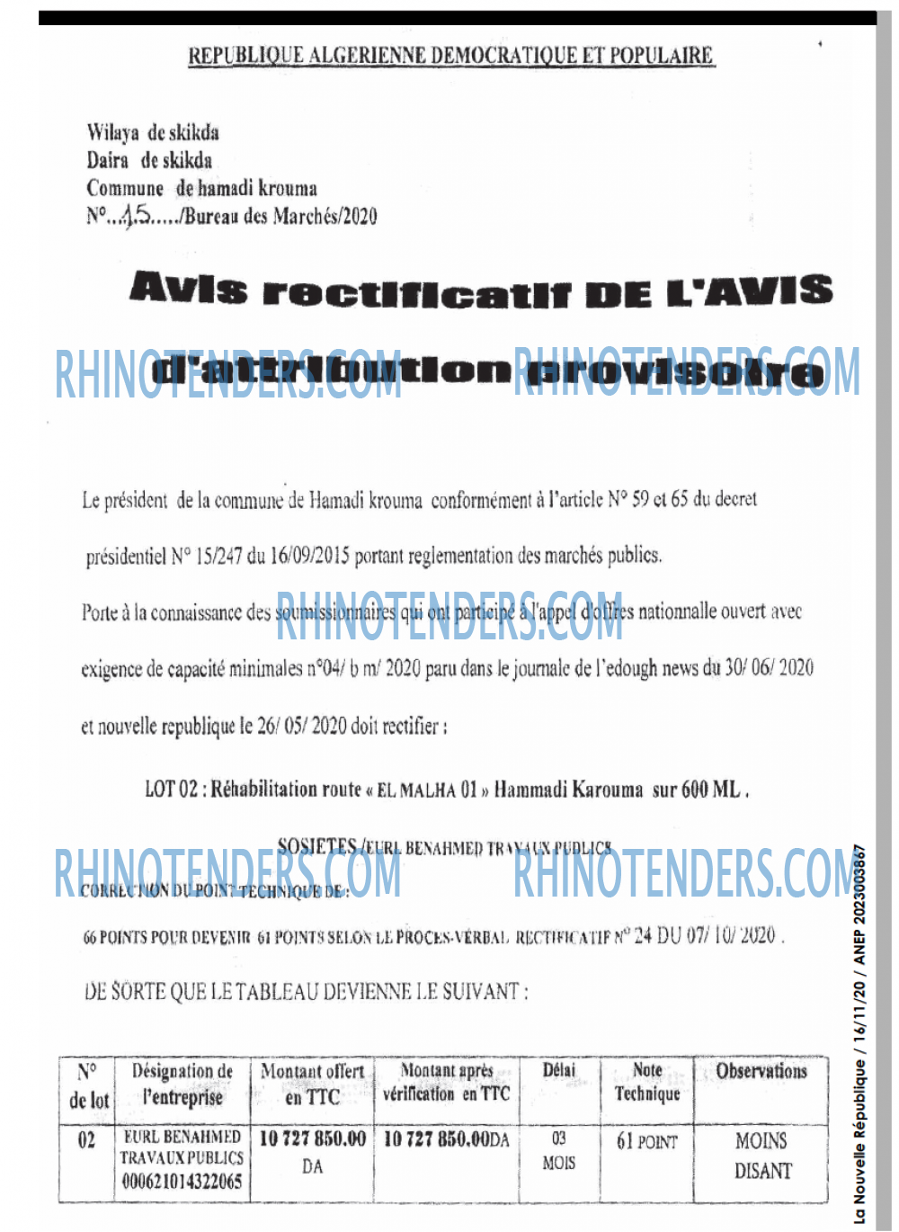 NOUVELLE REPUBLIQUE