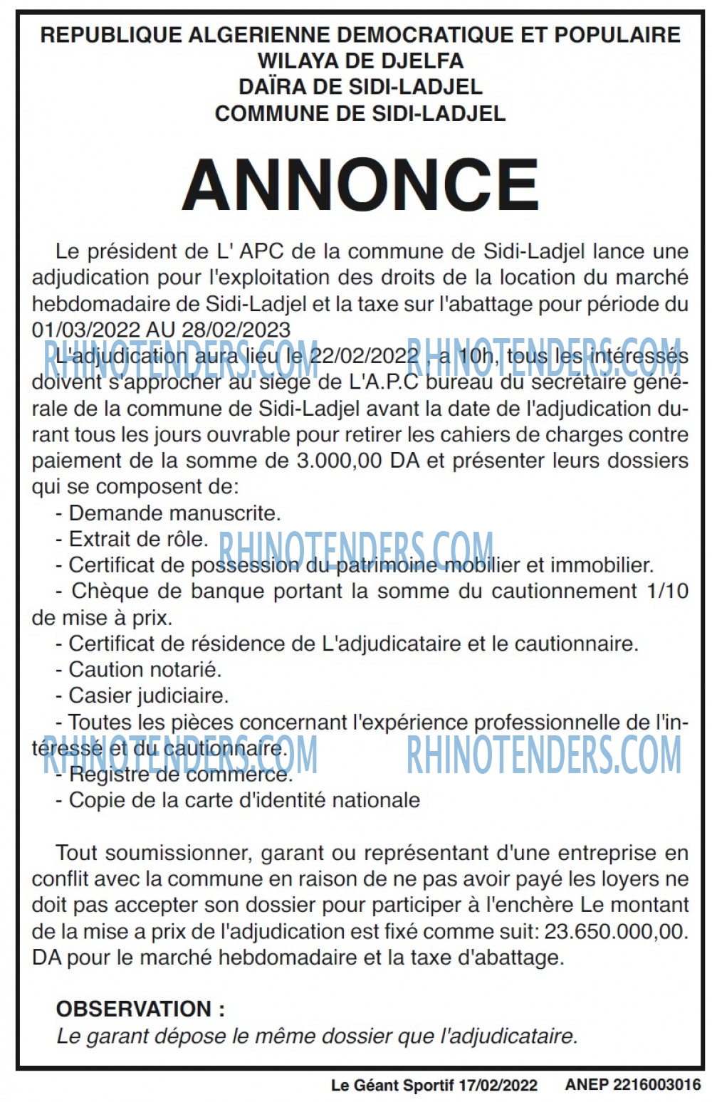 le geant sportif