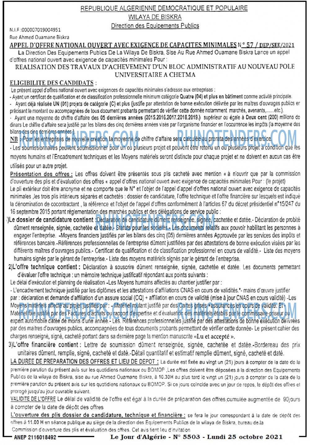 Le Jour d'Algérie