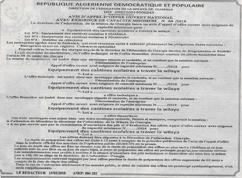 LE REDACTEUR
