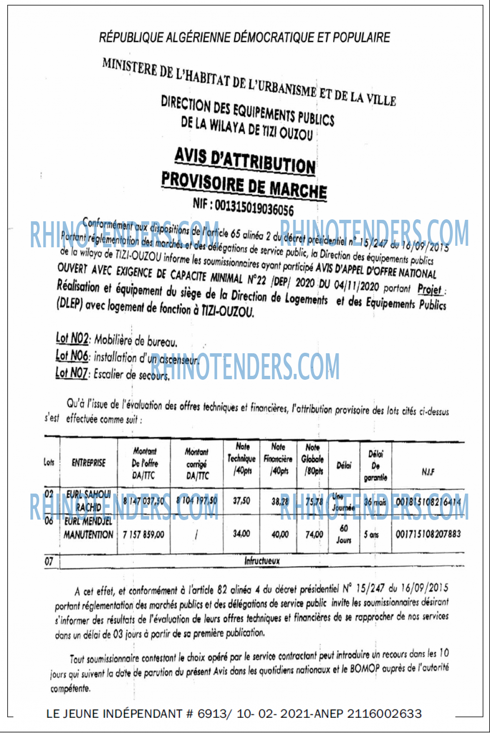 Jeune Independant