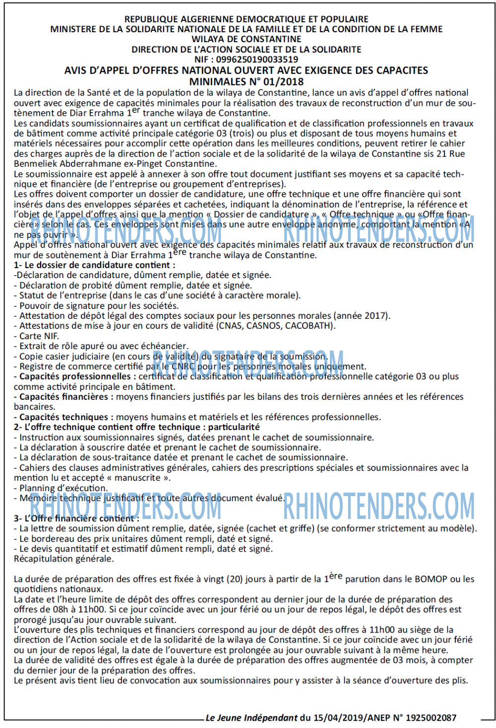 Jeune Independant