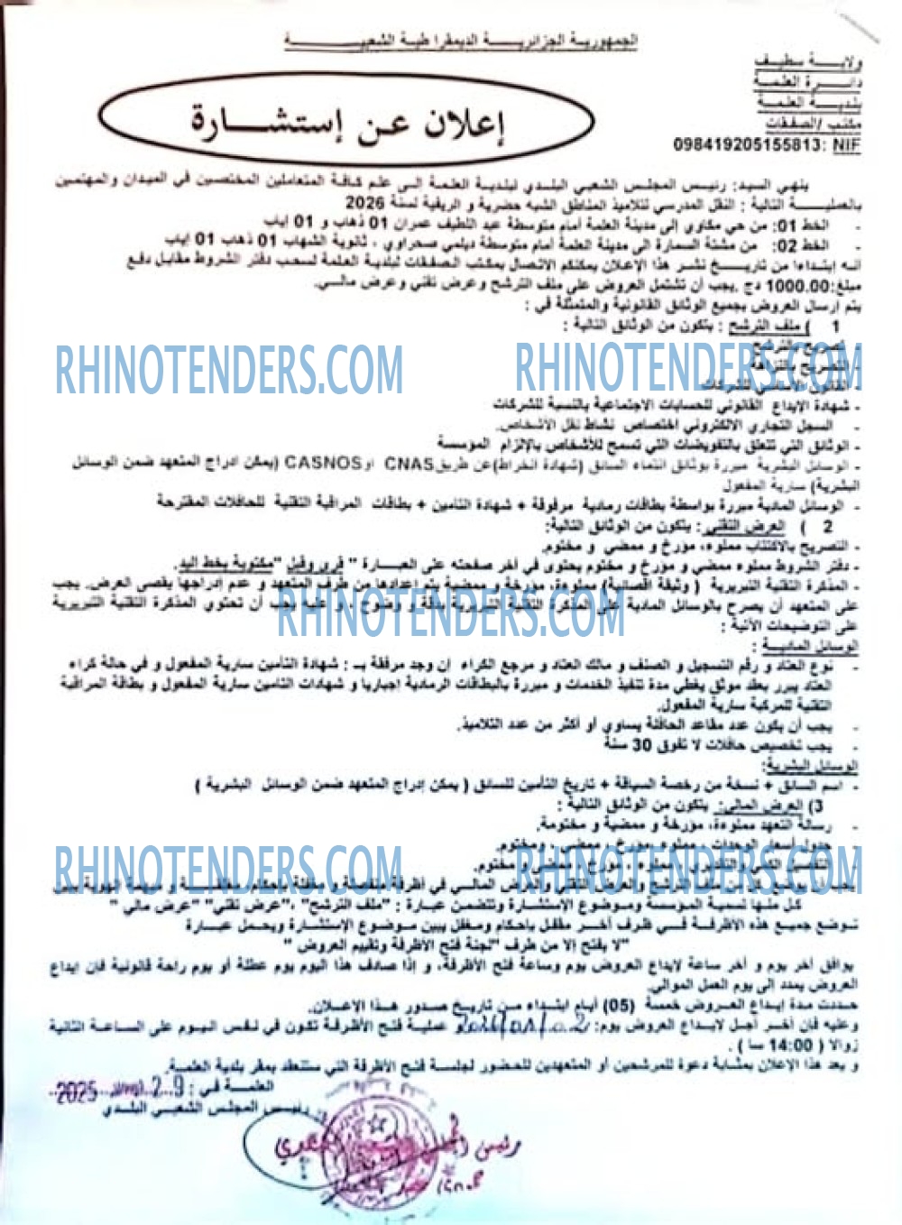Rhinotenders