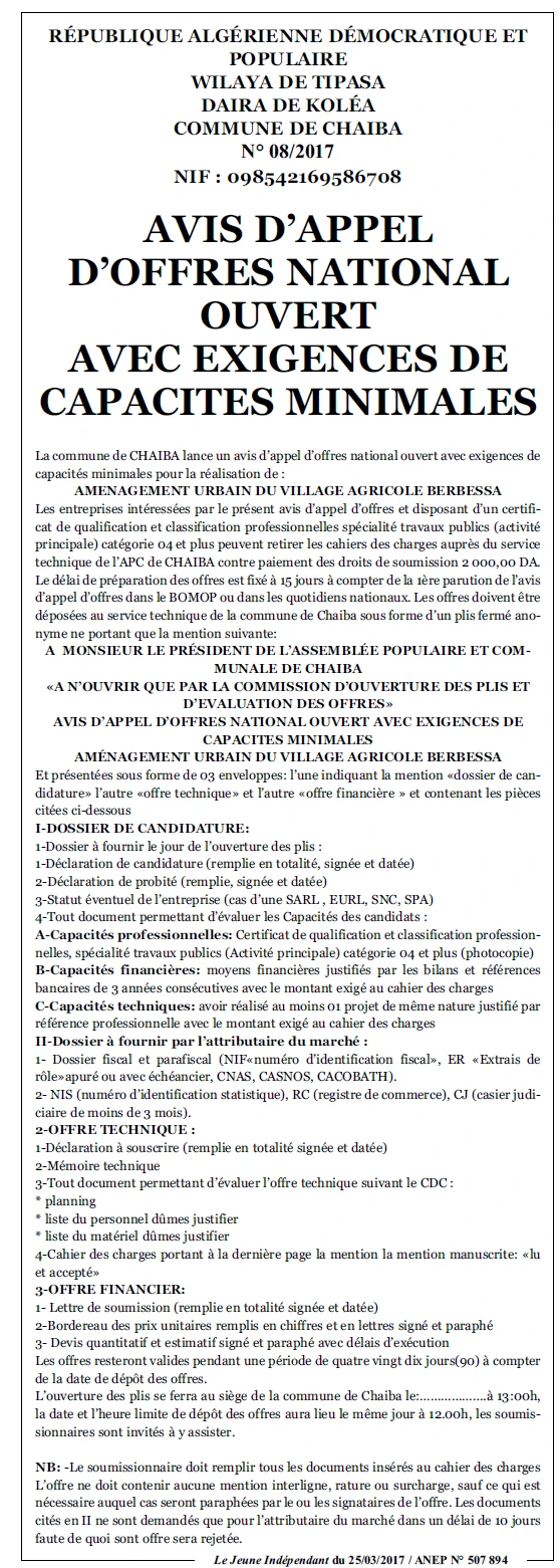 Le jeune indépendant