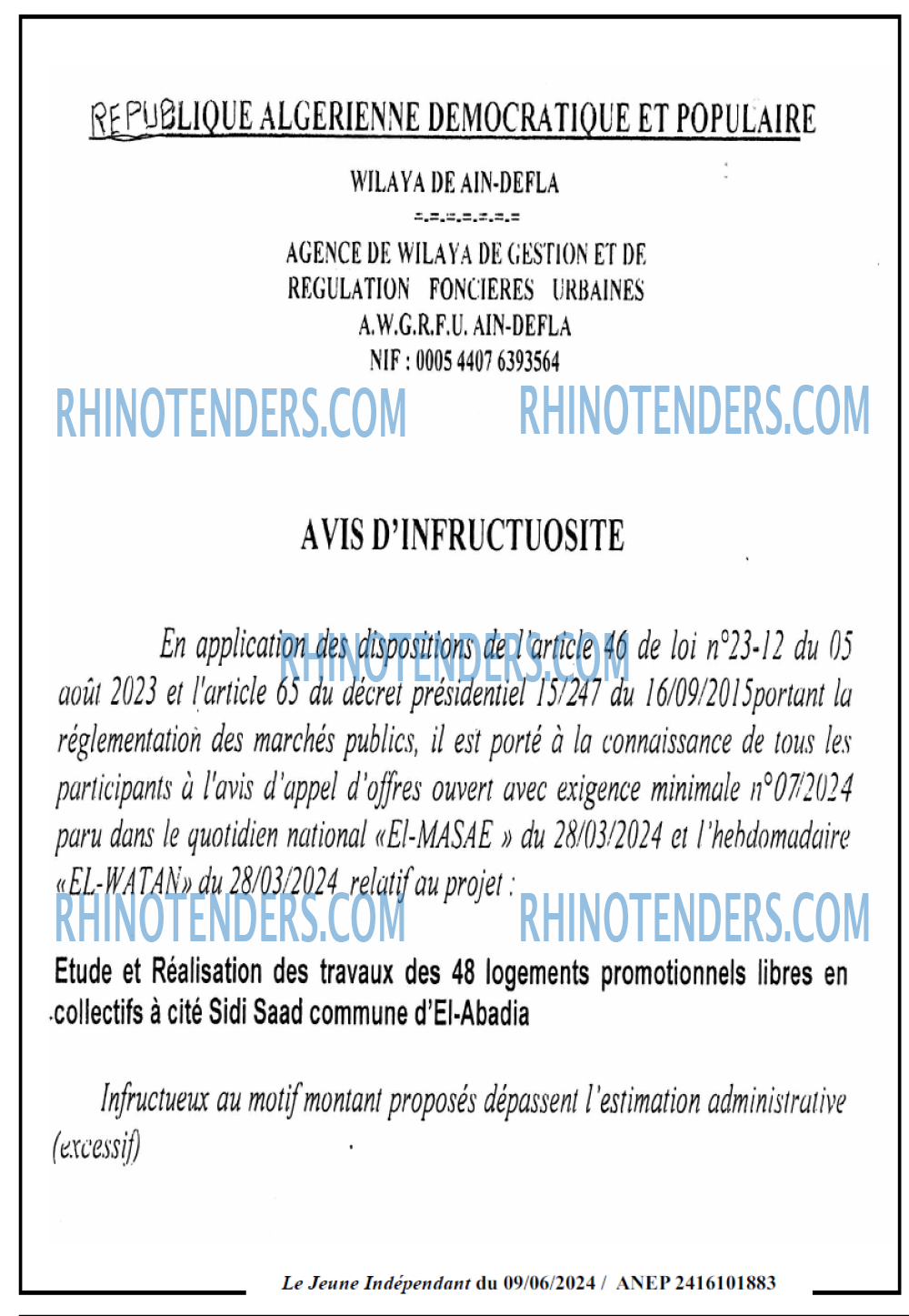 Le jeune indépendant
