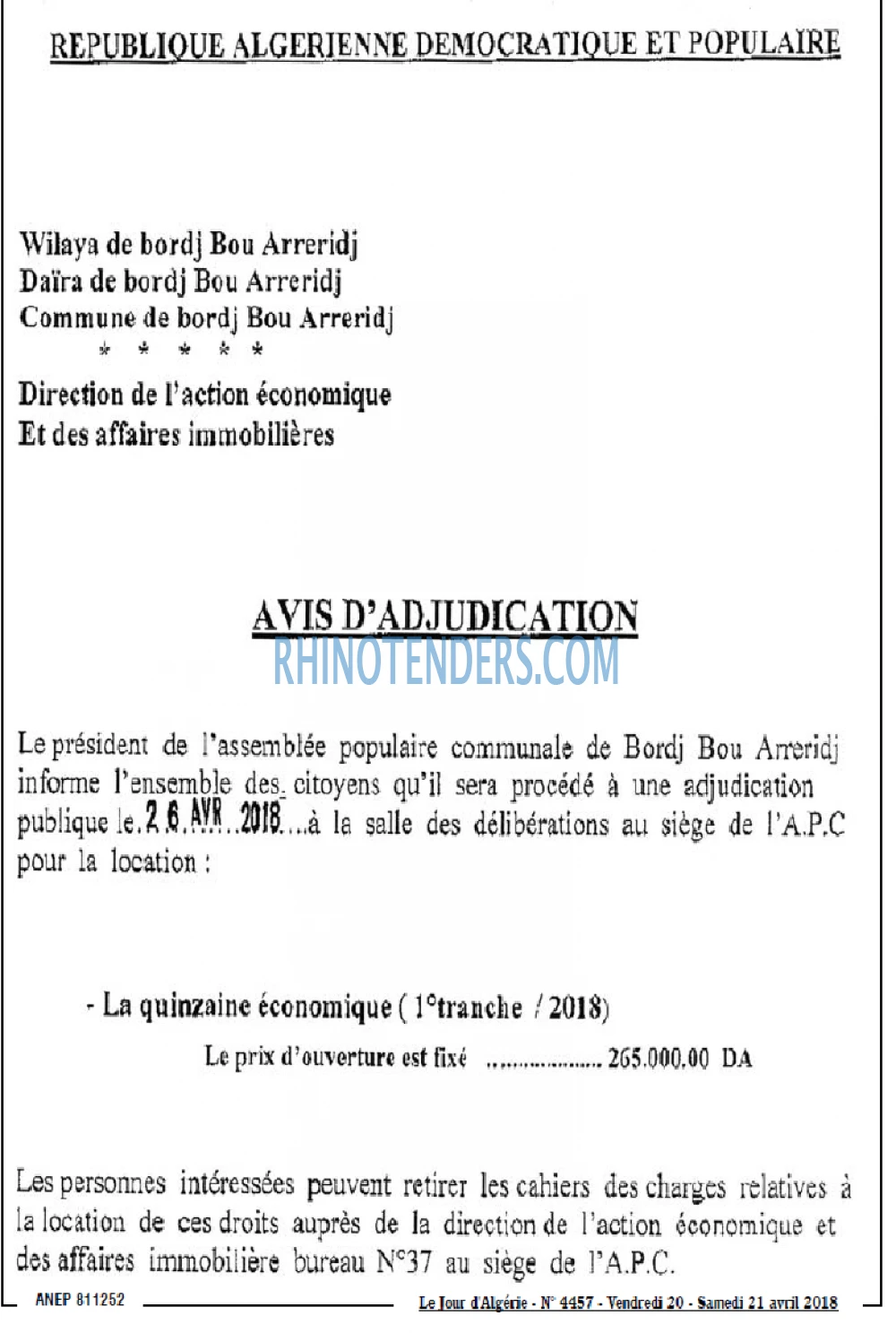 Le Jour d'Algérie