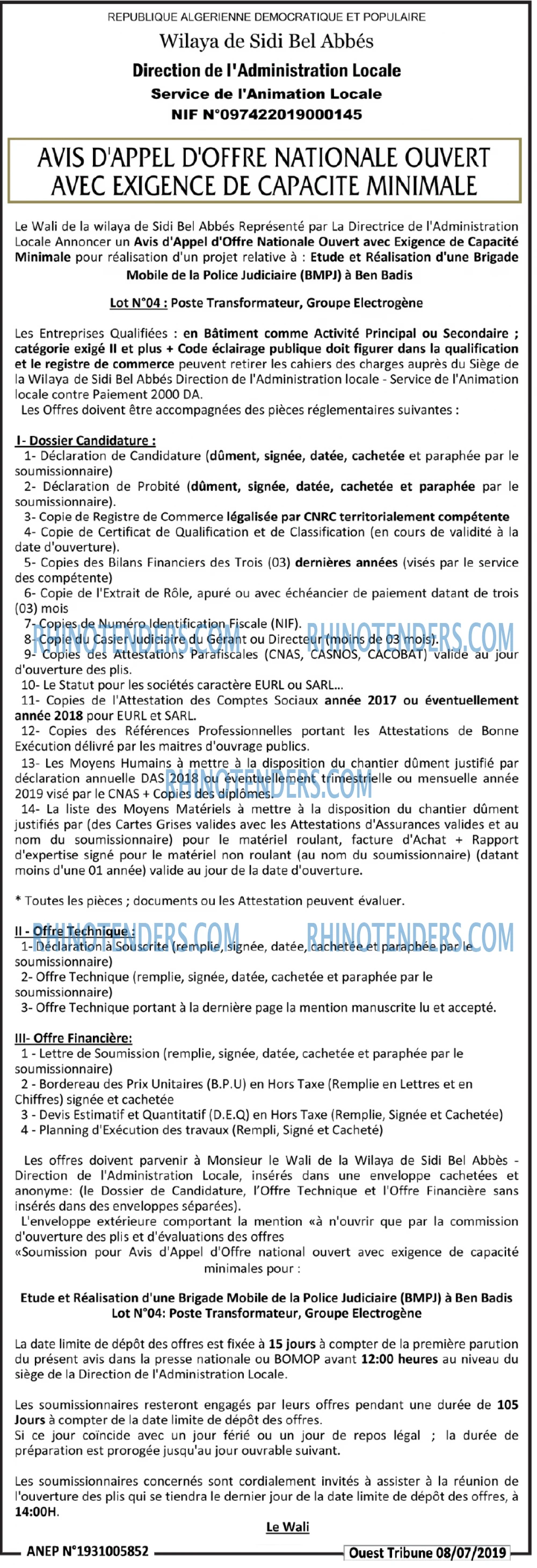 ouest TRIBUNE