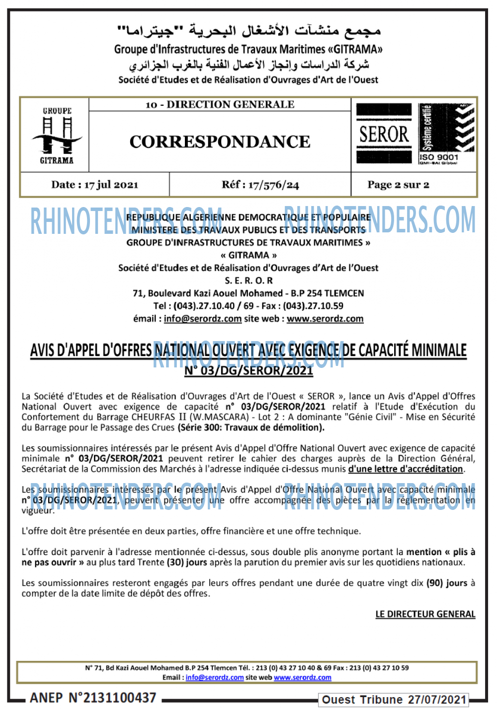 ouest TRIBUNE