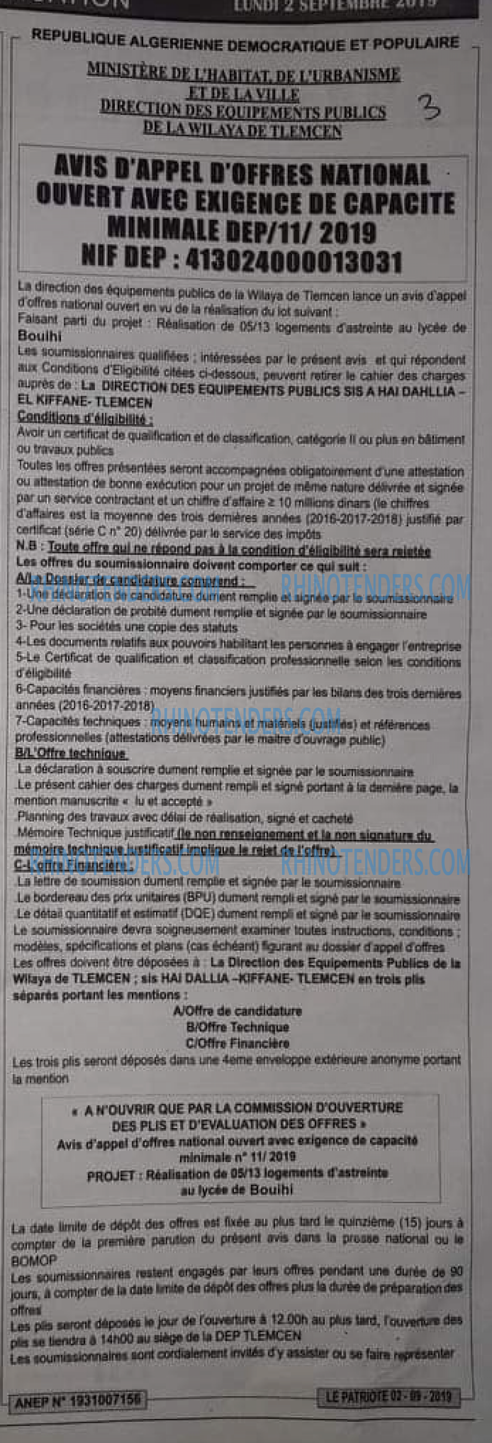LE PATRIOTE