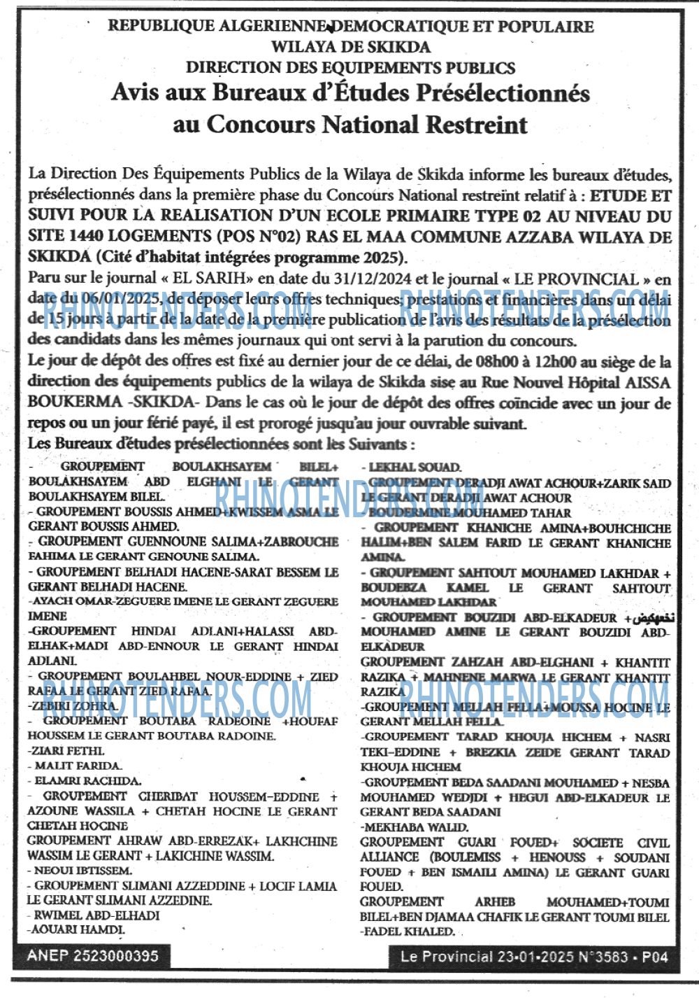 LE PROVINCIAL