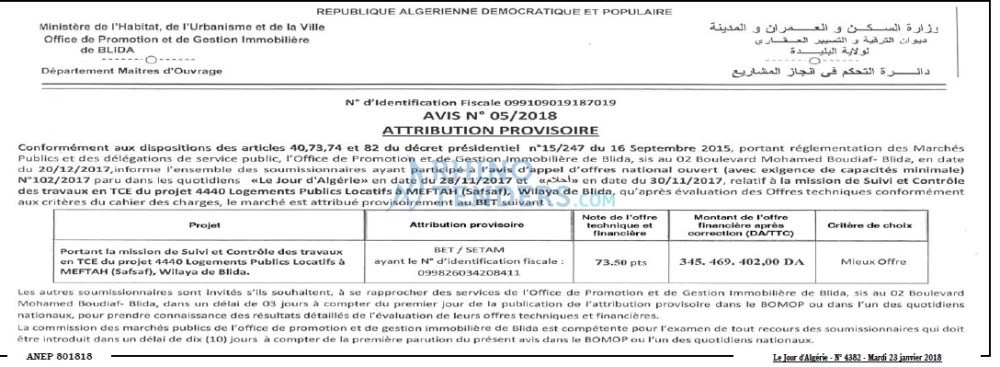 Le Jour d'Algérie
