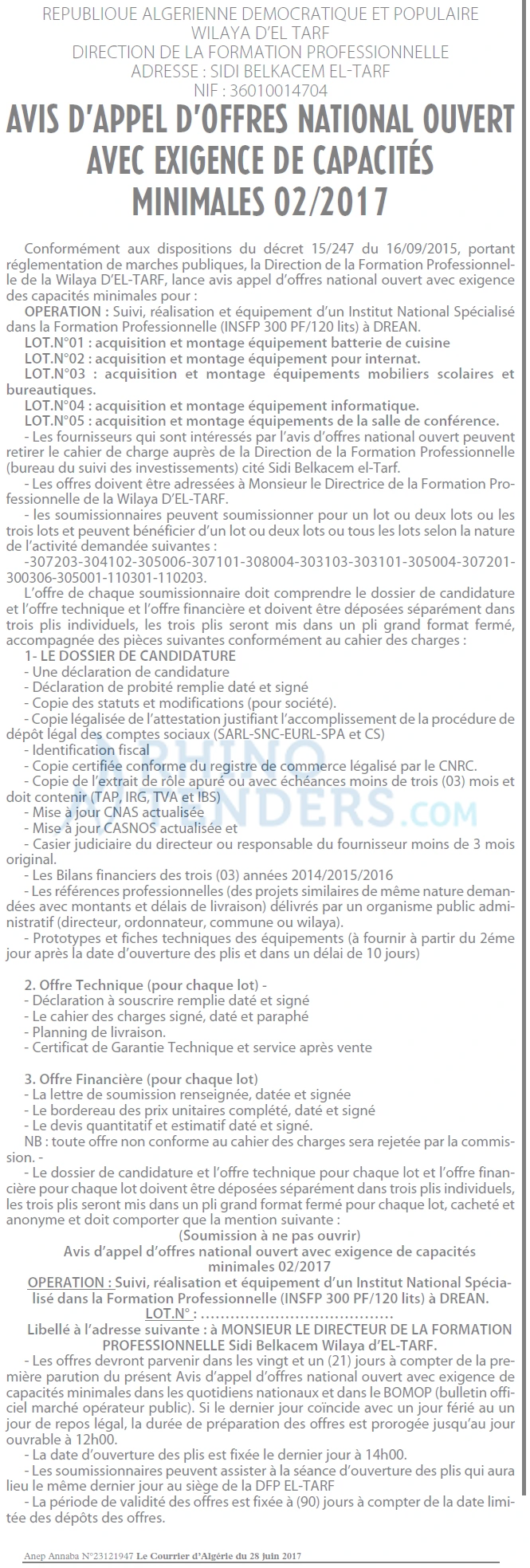 Le Courrier d'Algerie
