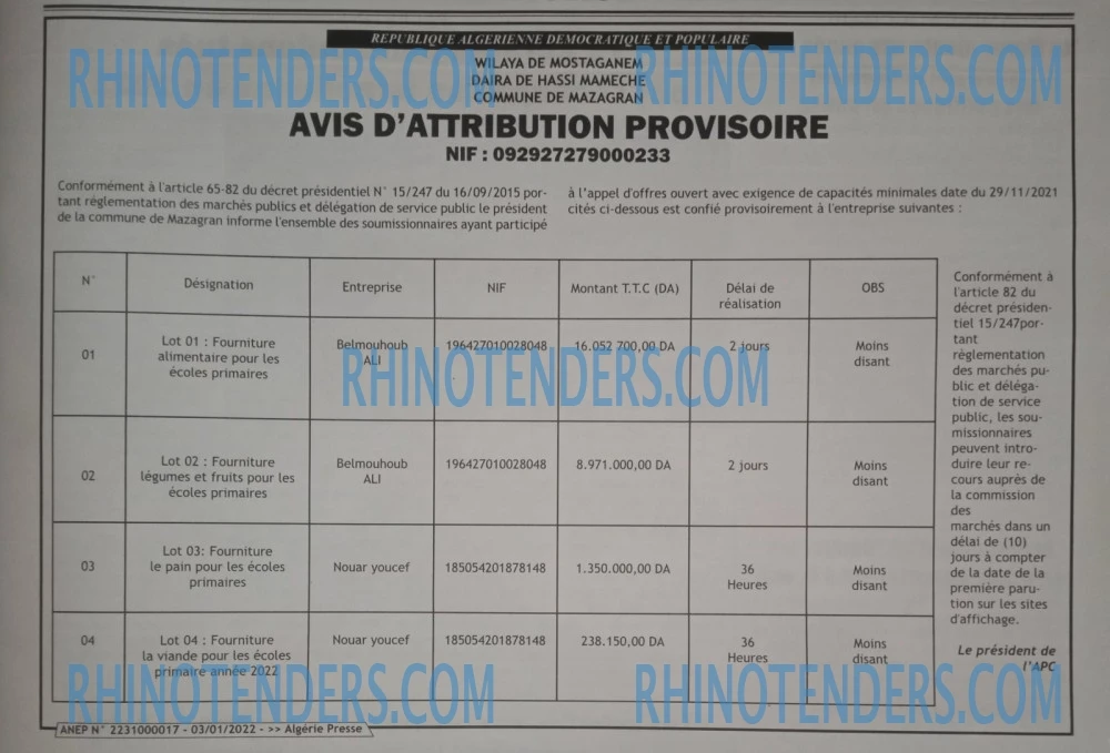 ALGERIE PRESSE