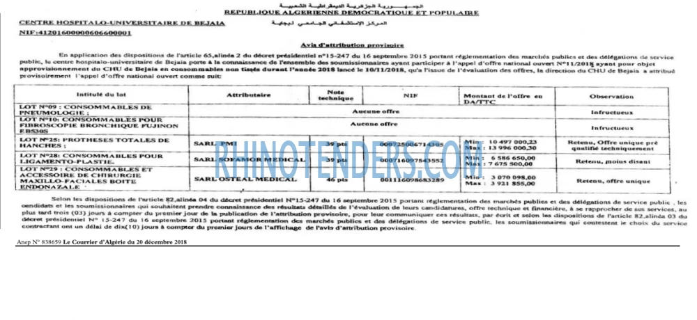 Le Courrier d'Algerie