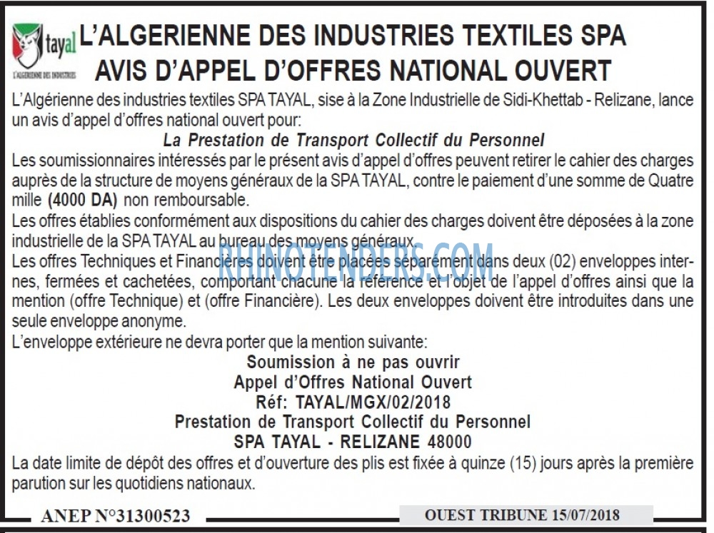 ouest TRIBUNE