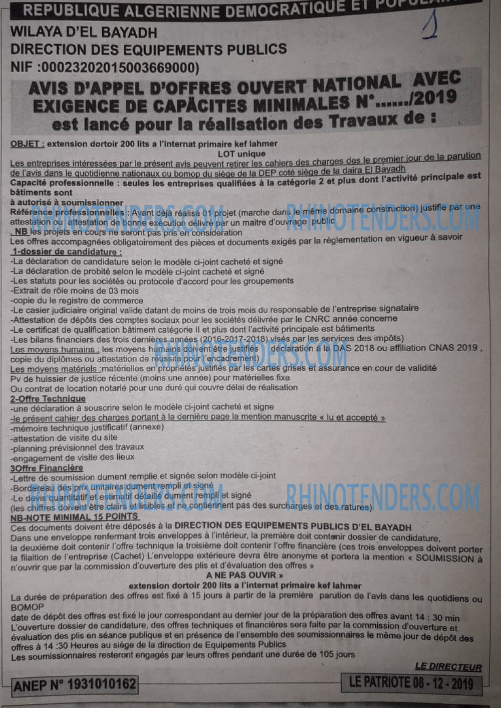 LE PATRIOTE