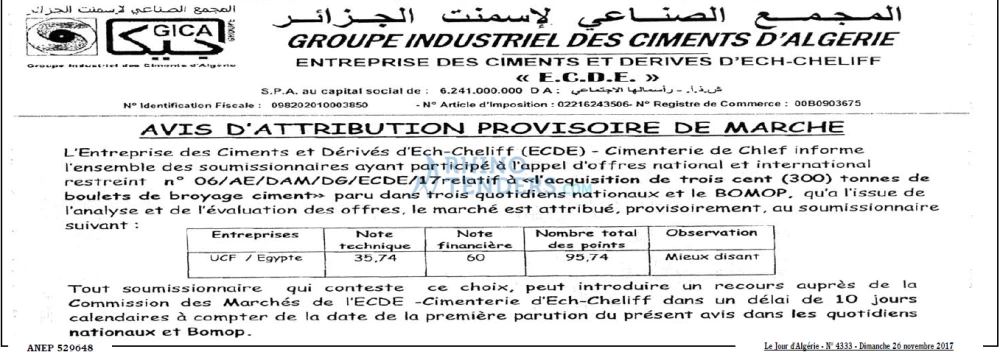 Le Jour d'Algérie