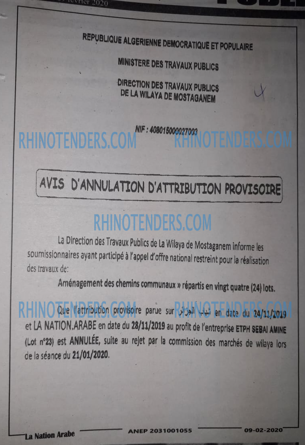 LA NATION ARABE
