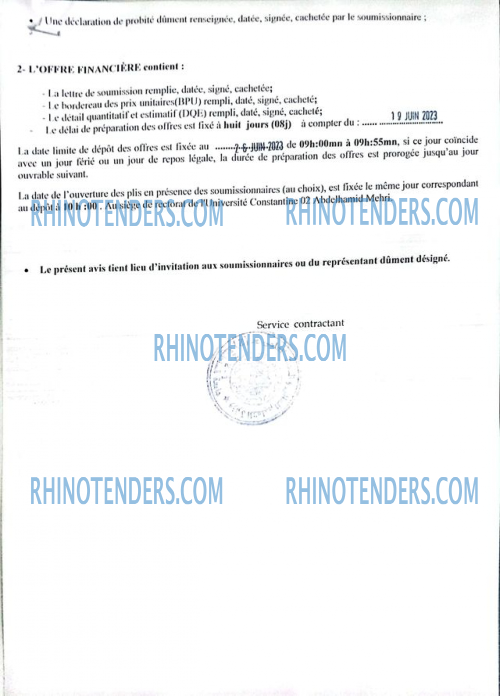 Rhinotenders