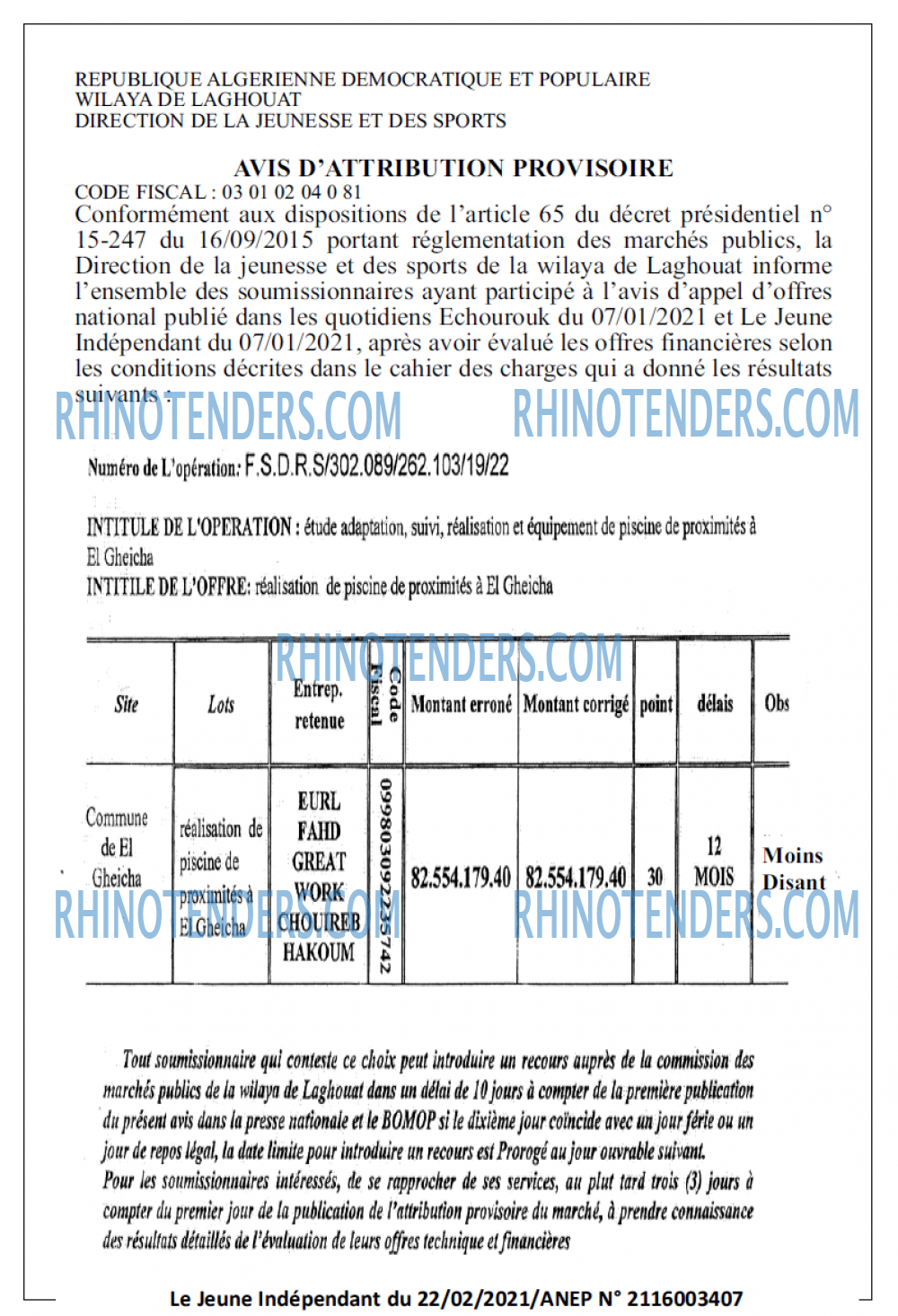 Jeune Independant