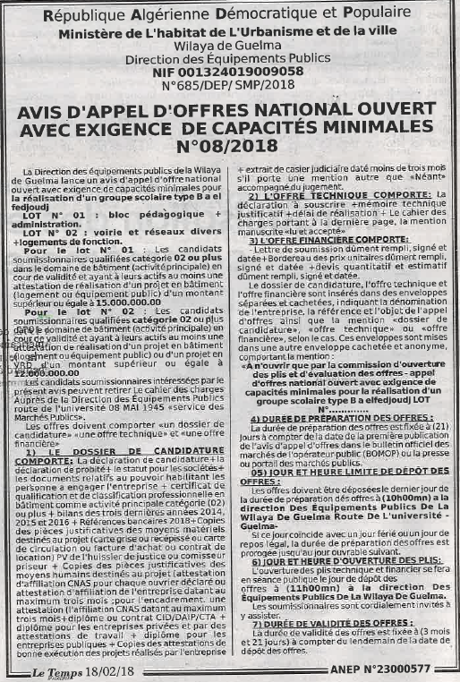 LE TEMPS