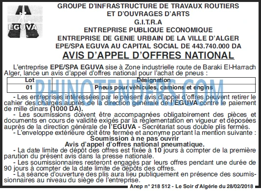 LE SOIR D'ALGERIE