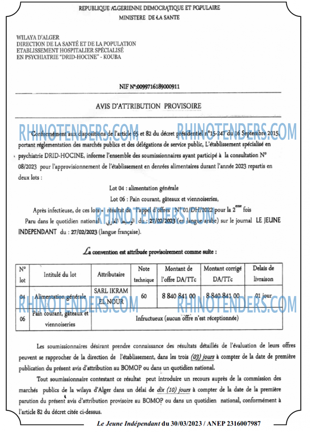 Le jeune indépendant