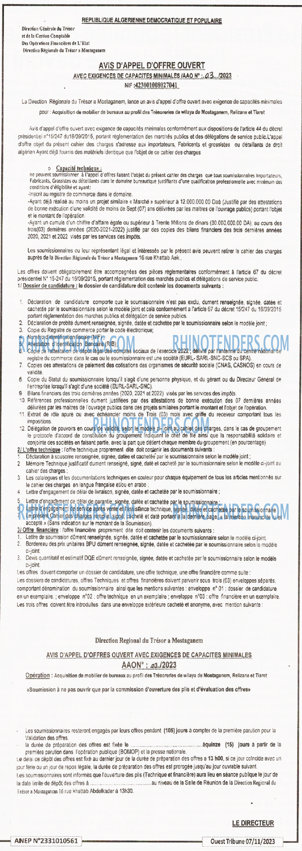 ouest TRIBUNE