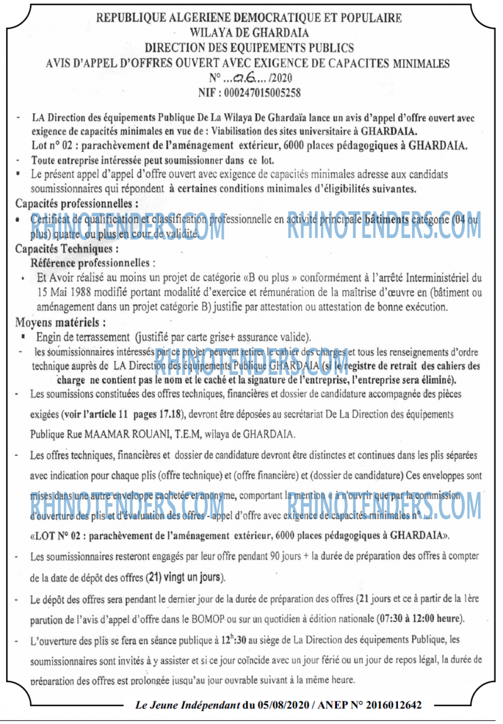 Jeune Independant