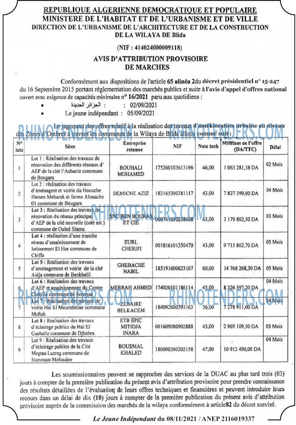 Jeune Independant