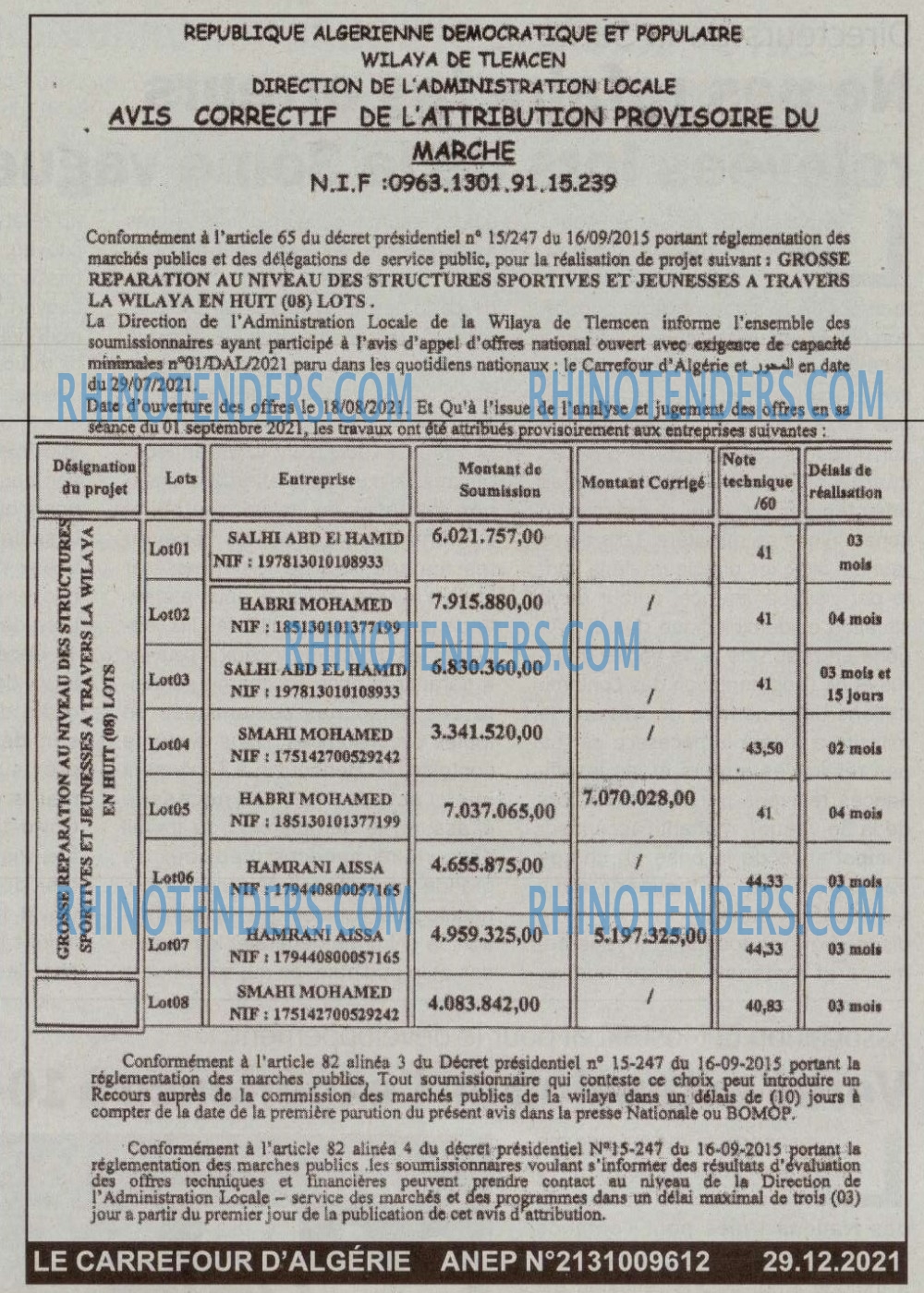 Le Carrefour d'Algérie