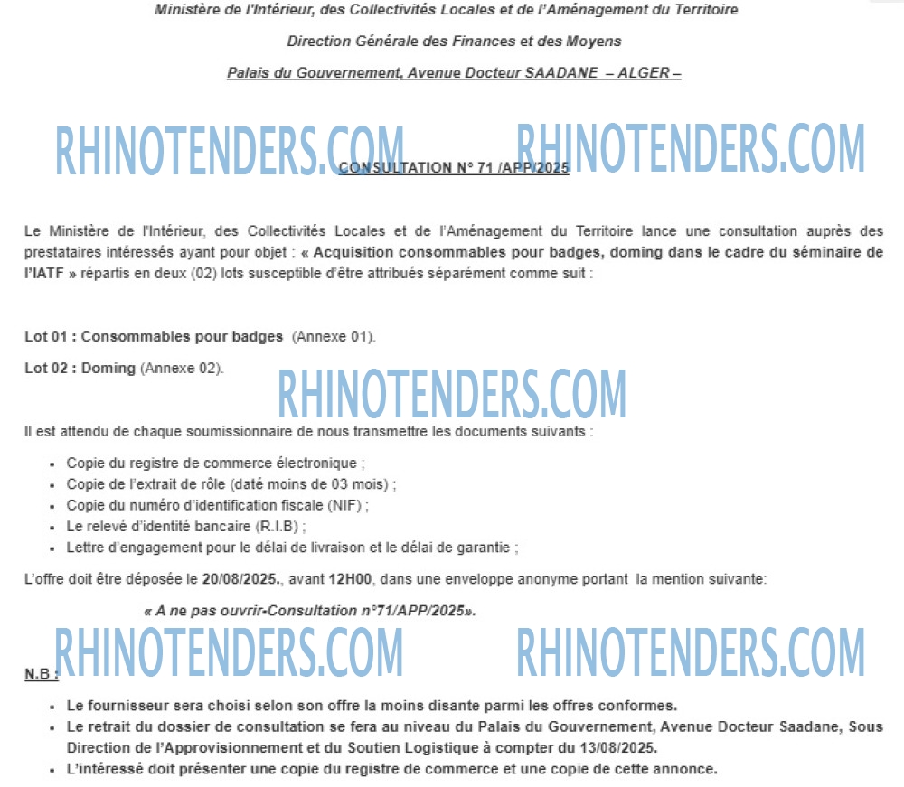 Rhinotenders