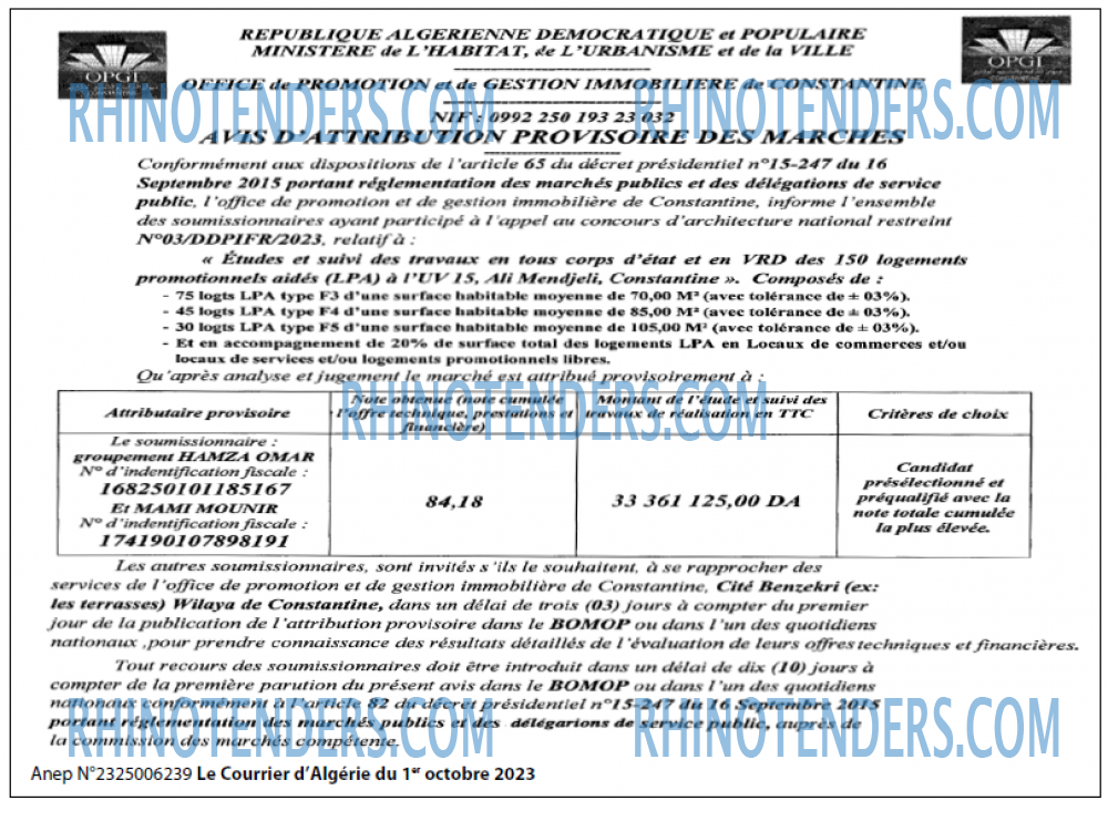 Le Courrier d'Algerie