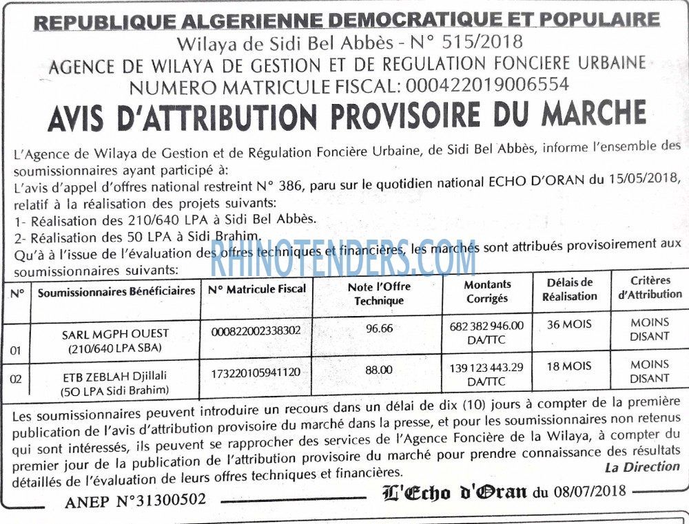 Echo d'Oran