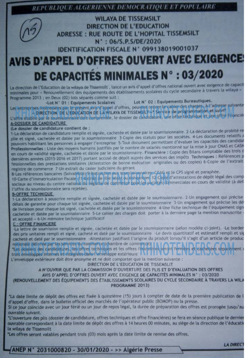ALGERIE PRESSE