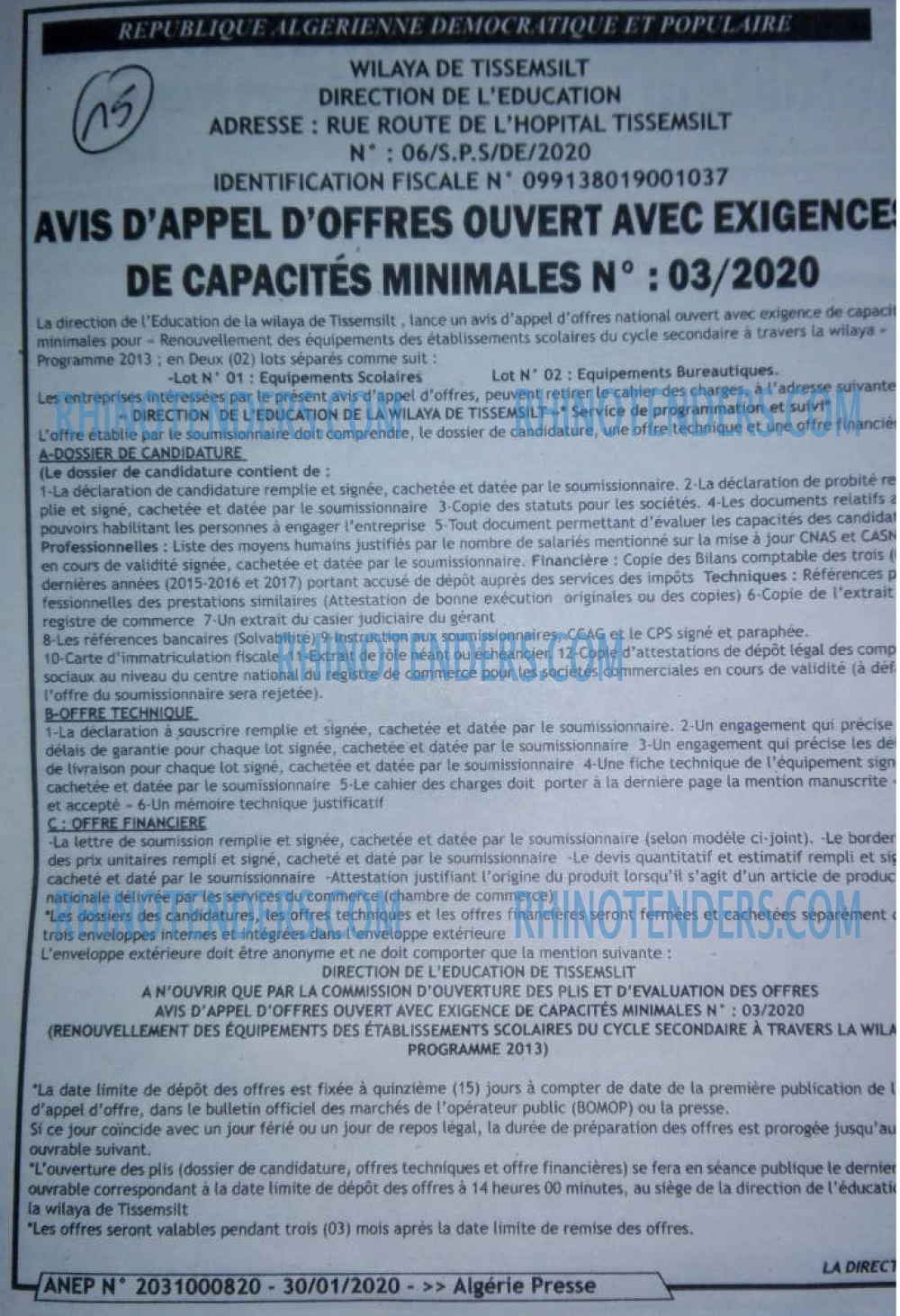 ALGERIE PRESSE