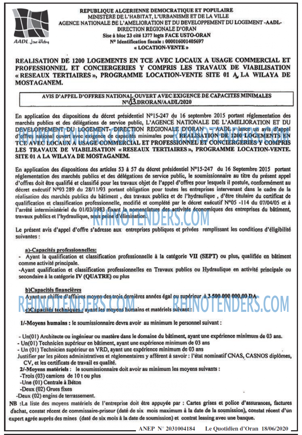 Le Quotidien d'Oran