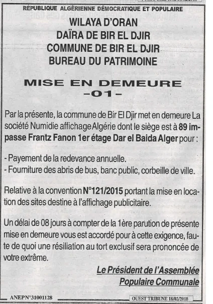 ouest TRIBUNE