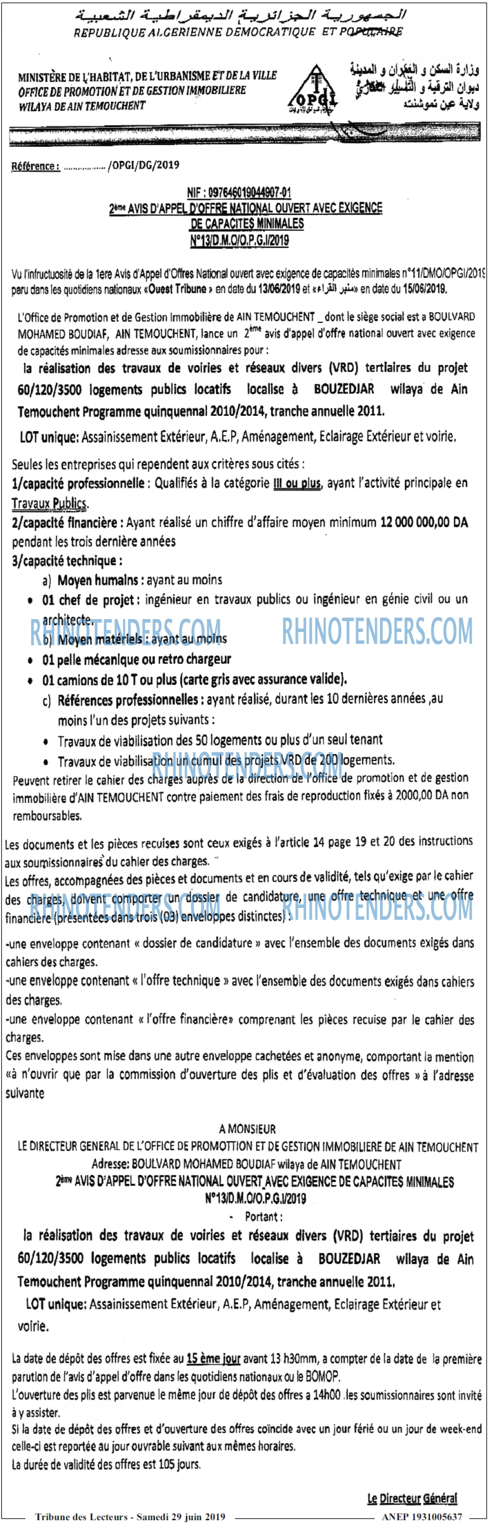 TRIBUNE DES LECTEURS