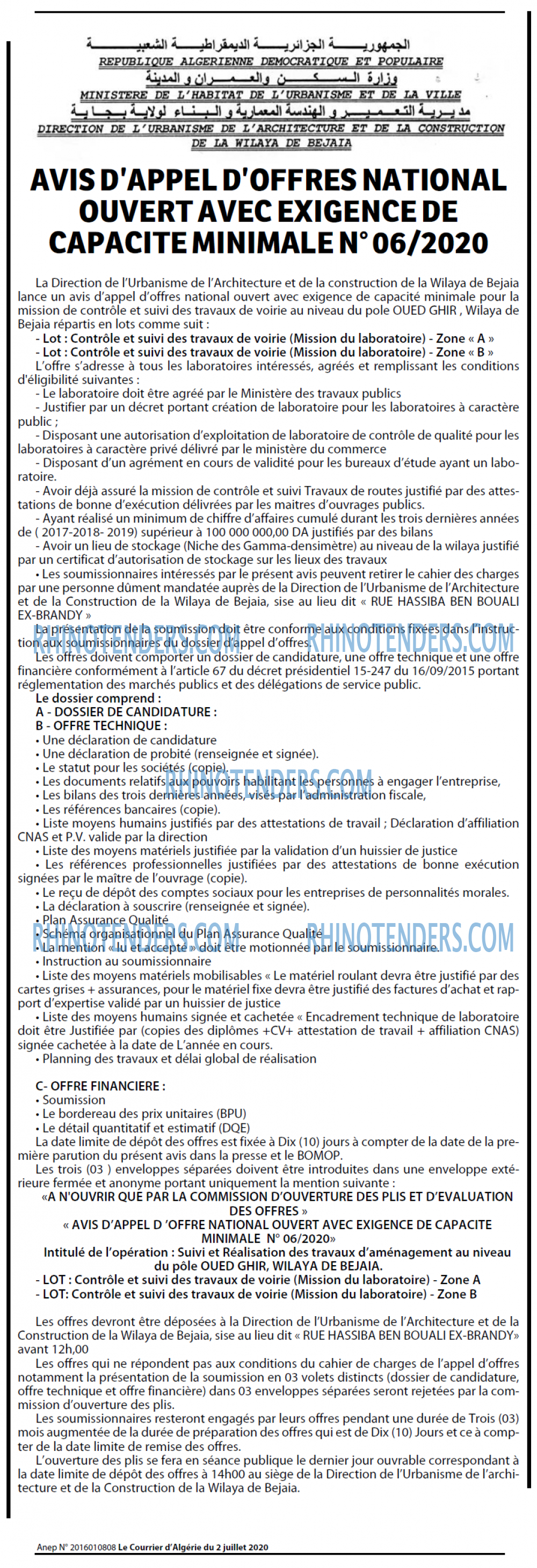 Le Courrier d'Algerie
