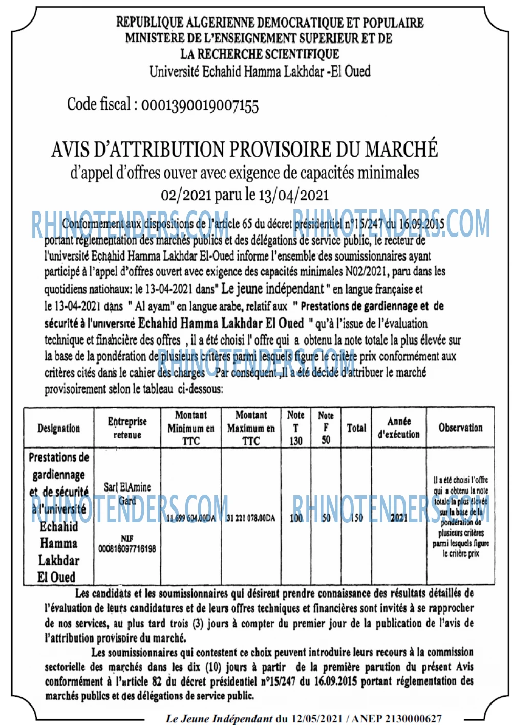 Jeune Independant