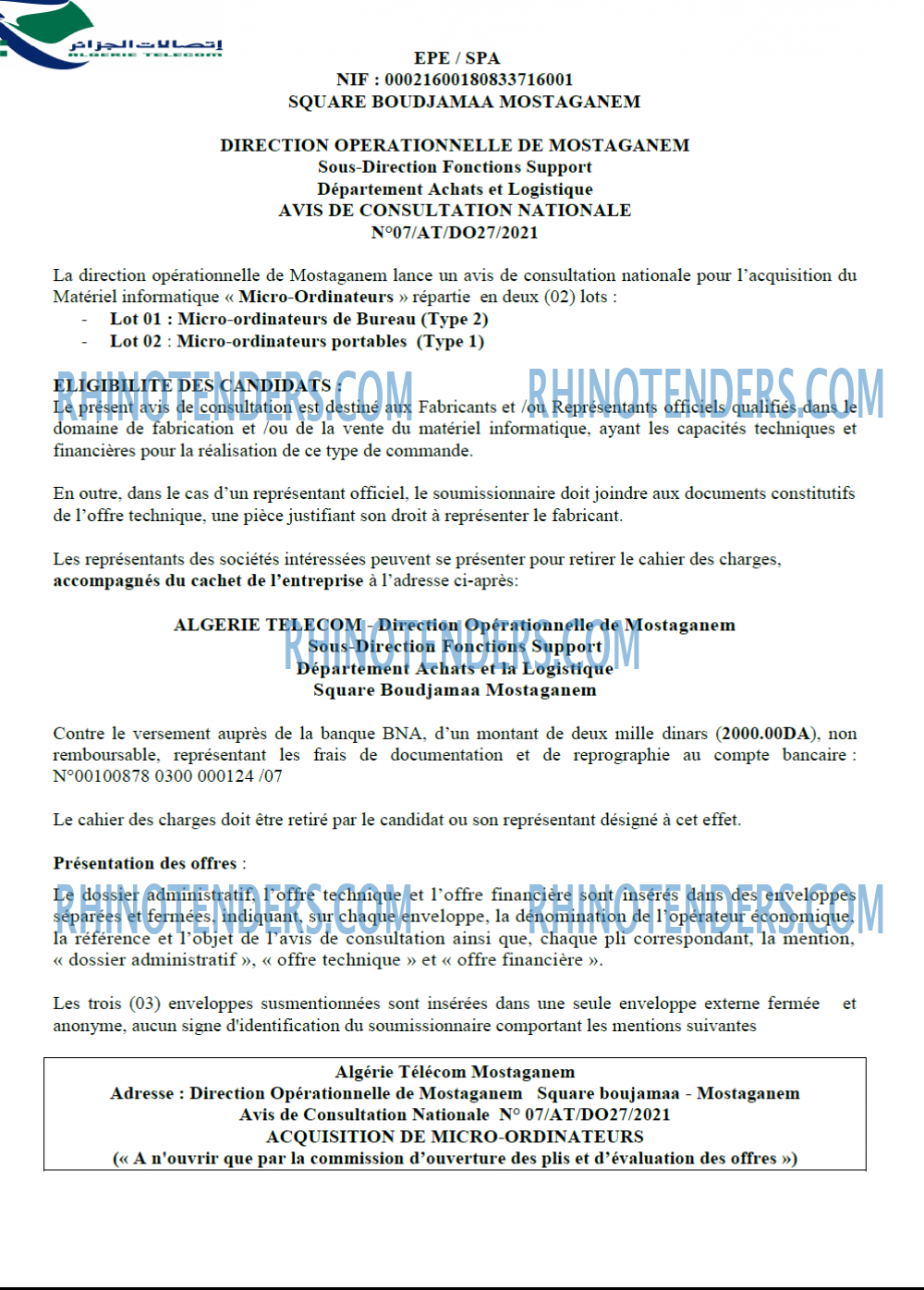 Algérie Télécom