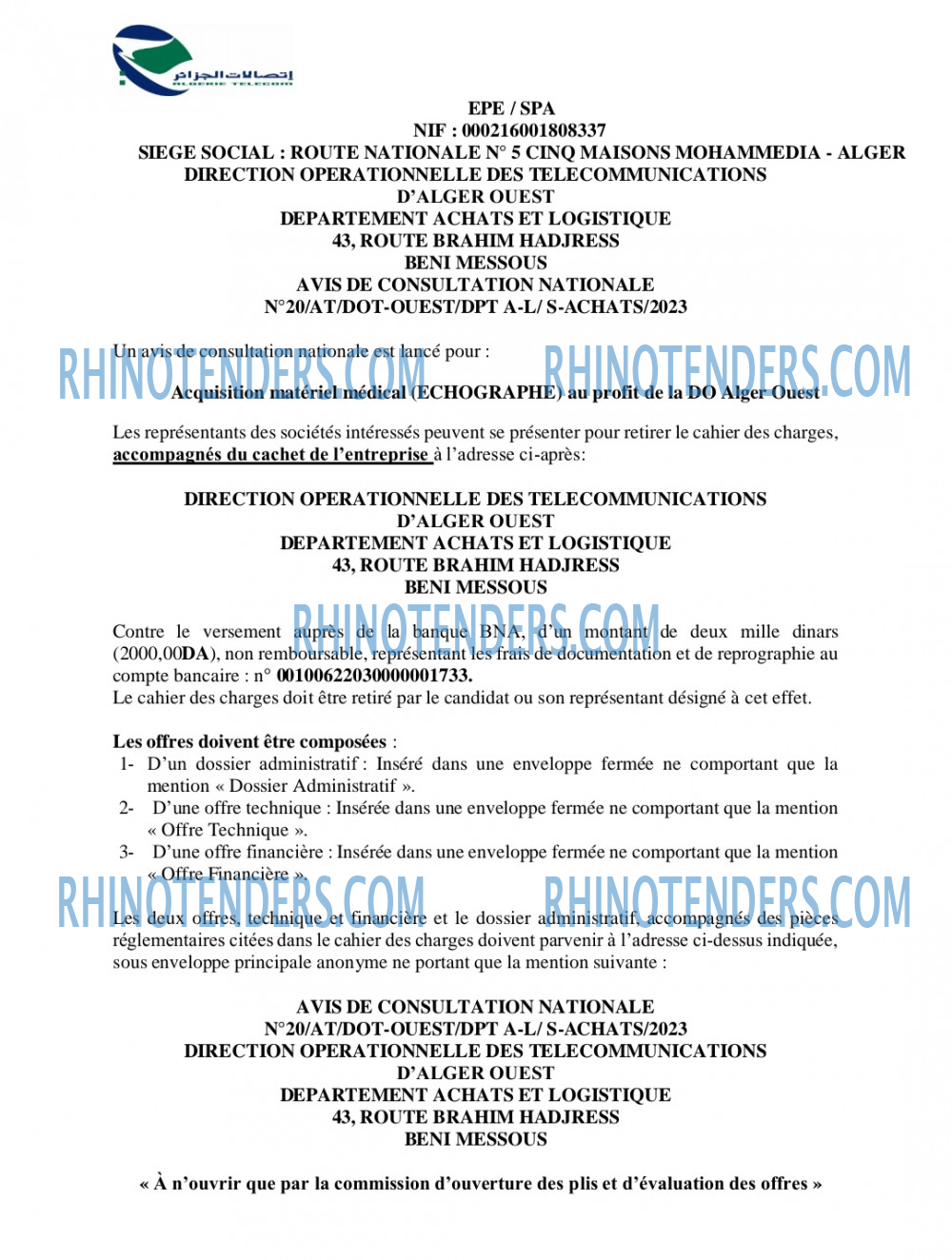 Rhinotenders