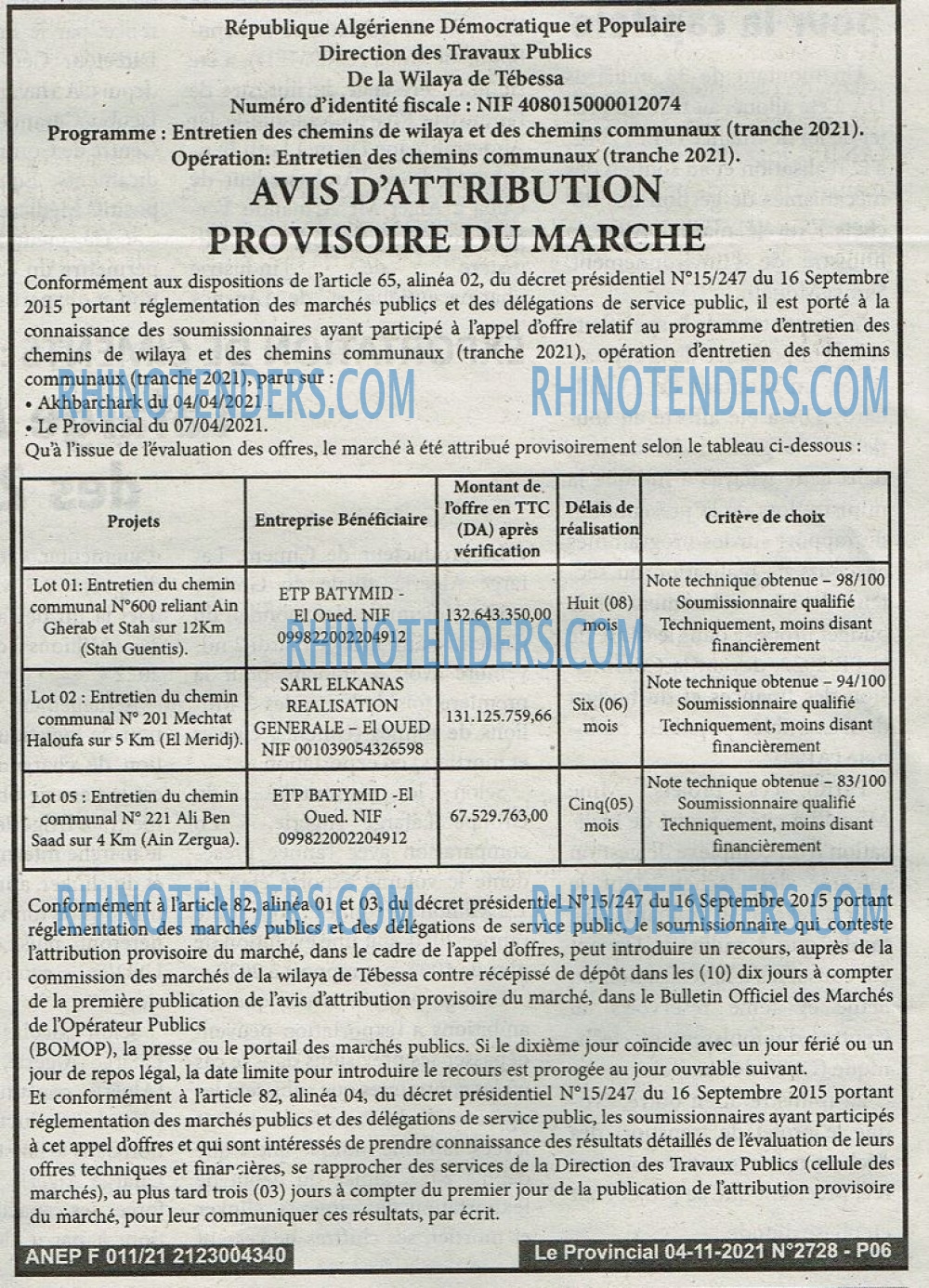 LE PROVINCIAL