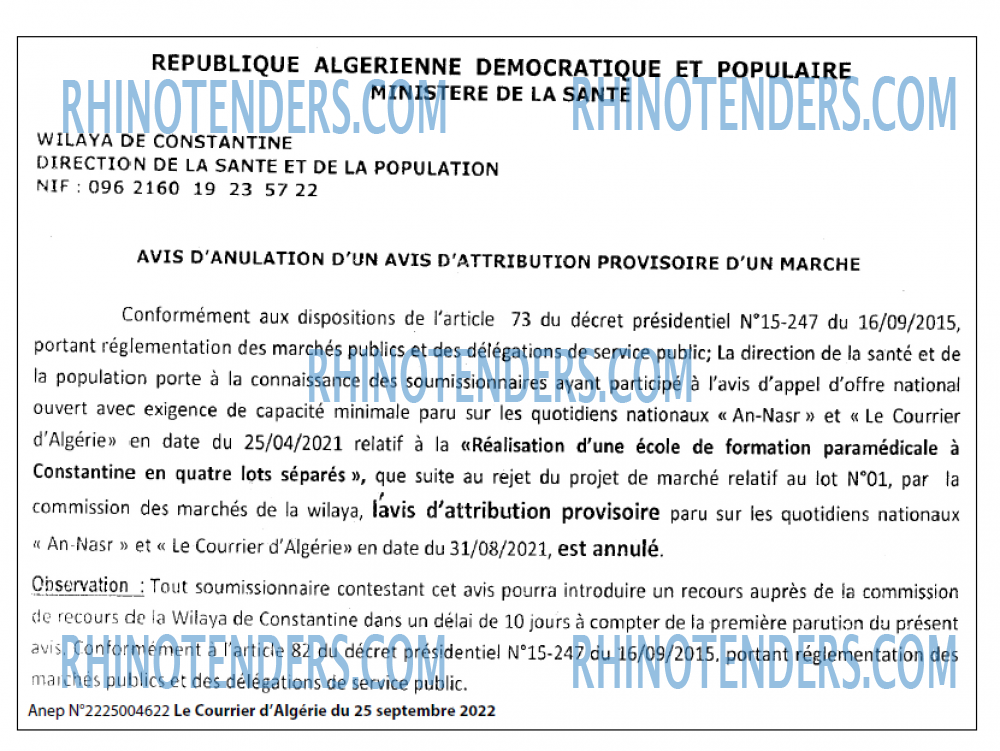 Le Courrier d'Algerie